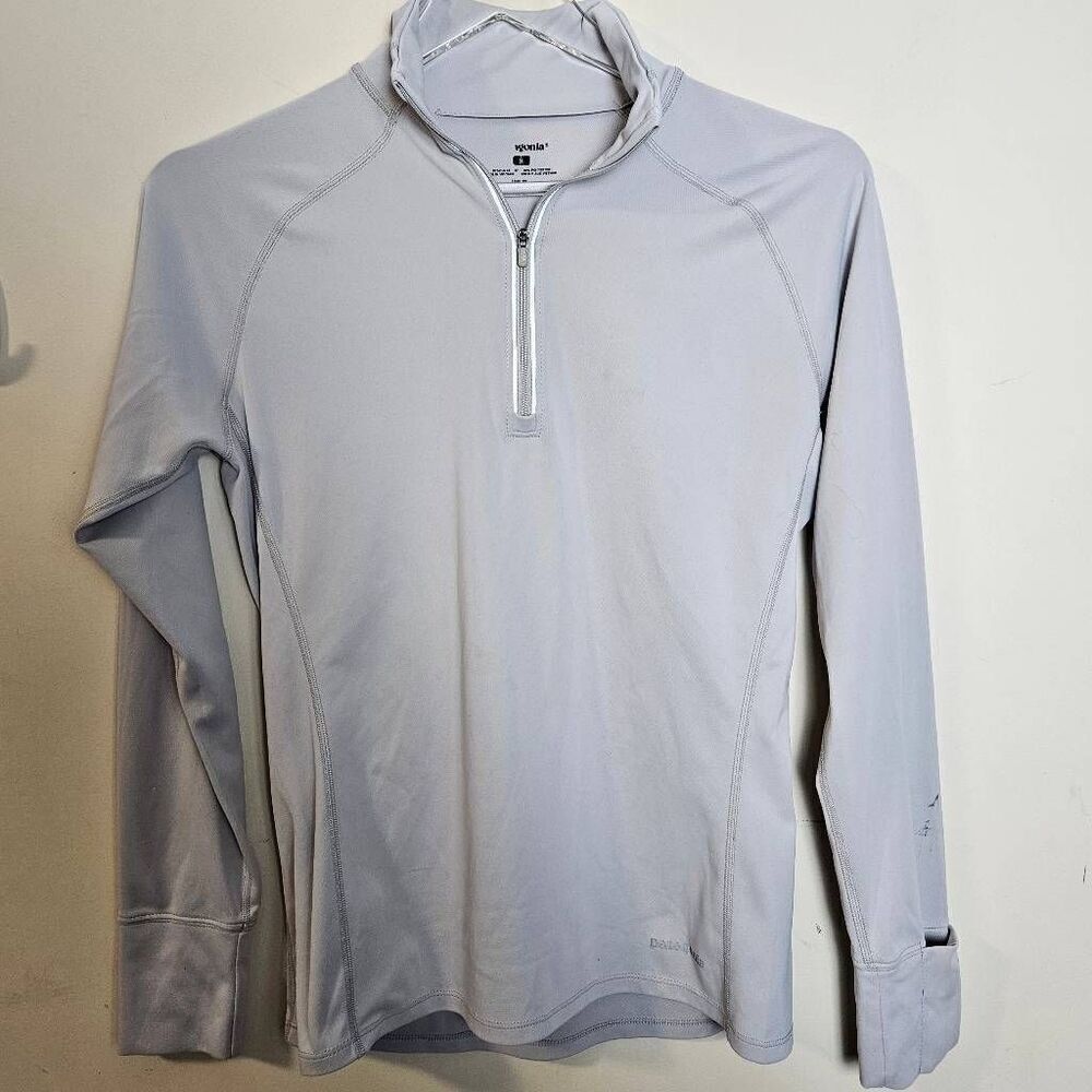Patagonia Women's Fore Runner 1/4-Zip Baselayer Capilene Grey Small